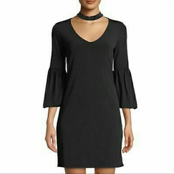 Nwt Velvet By Graham & Spencer Shirley Shift Dress Black